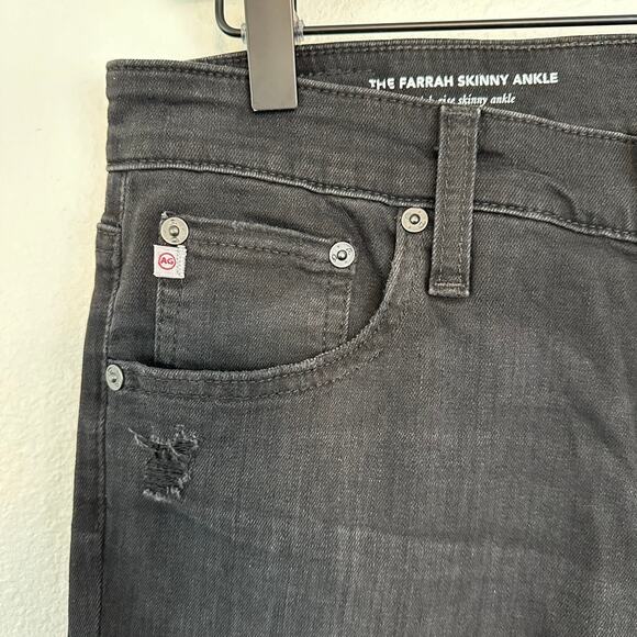AG Jeans The Farrah Skinny Ankle Distressed Ag-Ed High Rise Pockets Jeans 30R - Picture 5 of 13